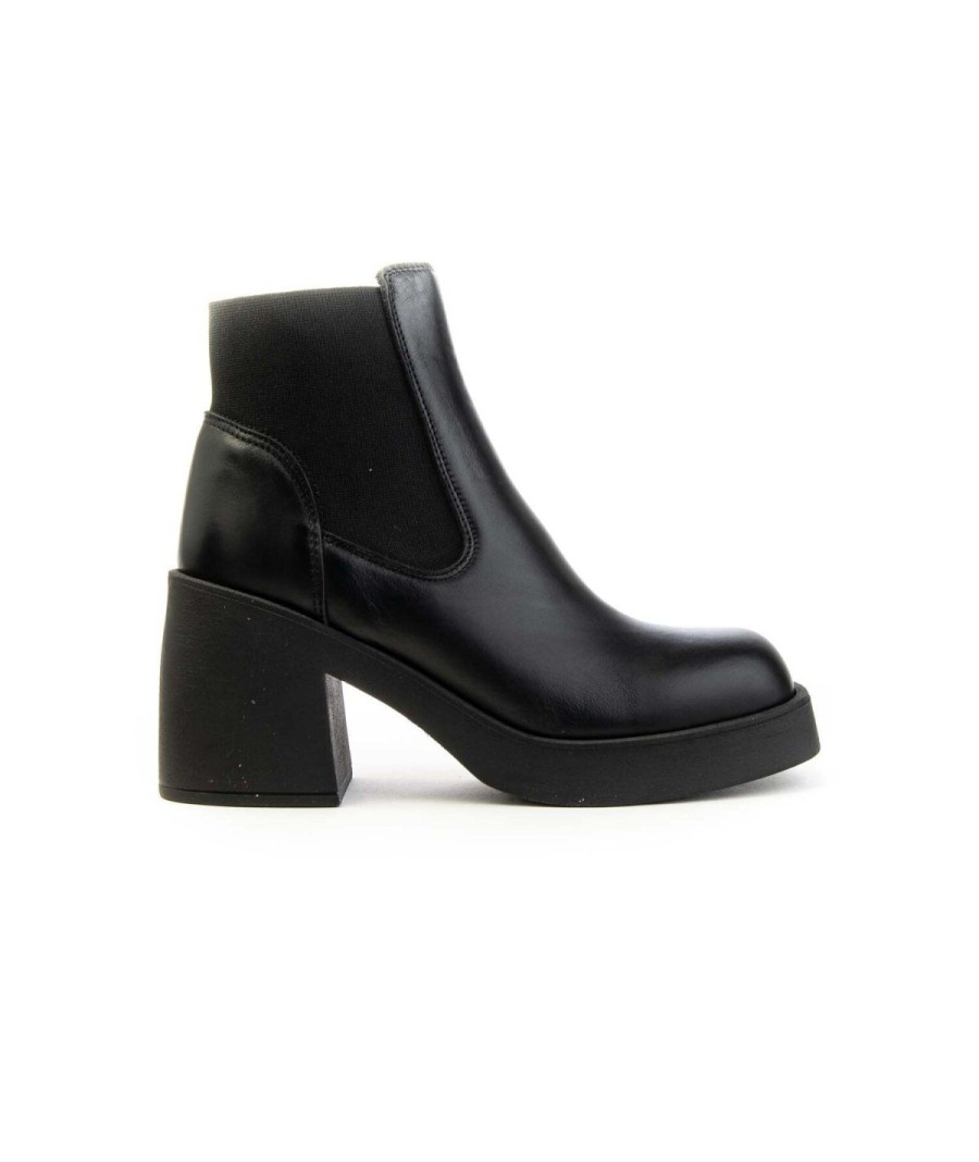 Donna BALIE | Balie` 741 Beatles Pelle Platform Donna Leone Shoes Frosinone Nero