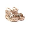 Donna ALMA EN PENA | Alma En Pena V23526 Sandalo Zeppa Leone Shoes Frosinone Gold