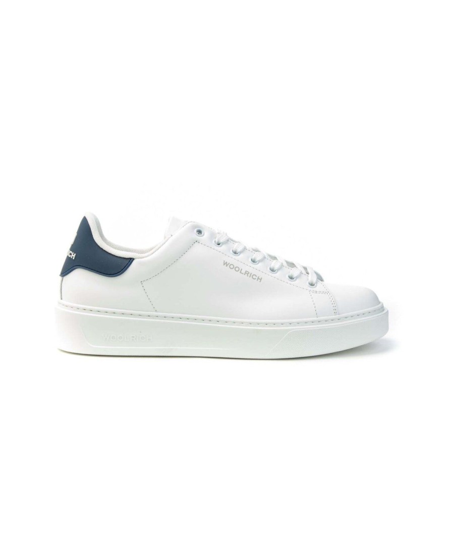 Uomo WOOLRICH | Woolrich Wfm241.001. Sneakers Uomo Leone Shoes Frosinone Bianco Blu