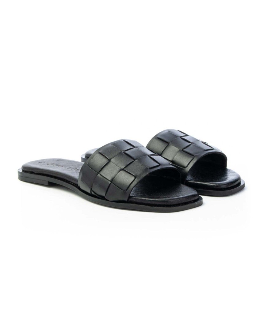 Donna TAMARIS | Tamaris 2712228 Sandalo Fascia Intreccio Black