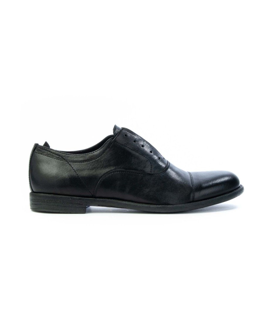 Uomo MINORONZONI 1953 | Minoronzoni 1953 Mrs2211S27 Oxford Lacciman Leone Shoes Nero