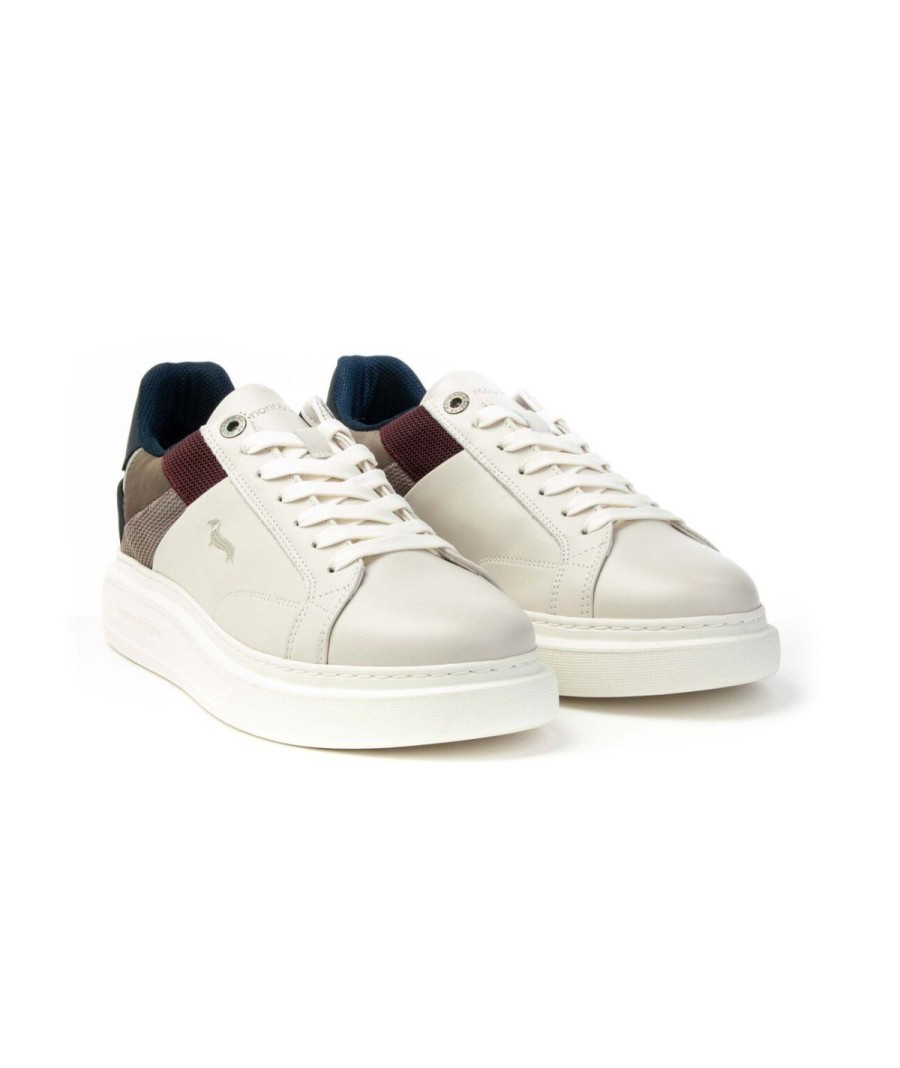 Uomo HARMONT&BLAINE | Harmont & Blaine Efm222.033 Sneakers Uomo Leone Shoes Frosinone White