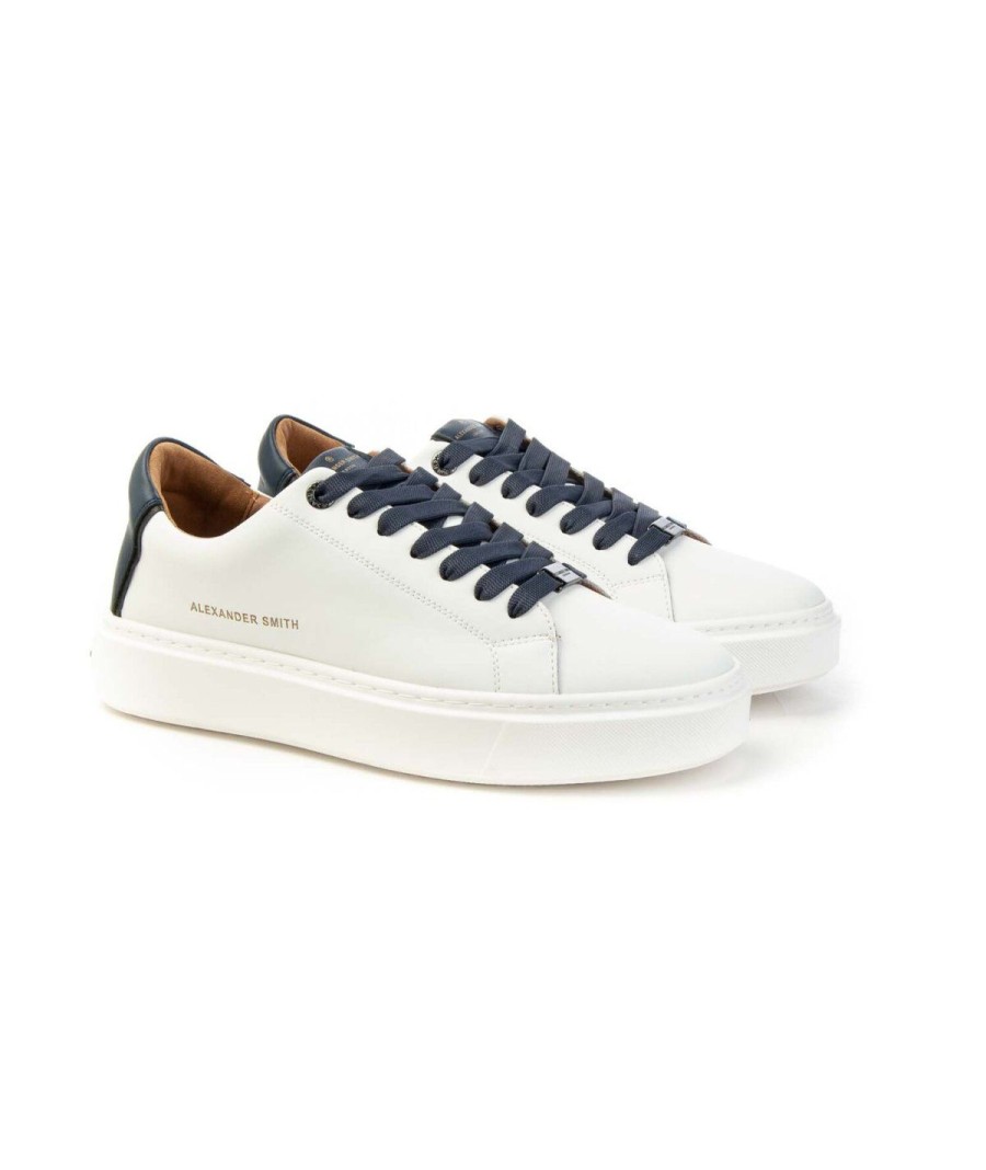 Uomo ALEXANDER SMITH | Alexander Smith London Alayn1U10Wbk Sneakers Man Leone Shoes White/Blue