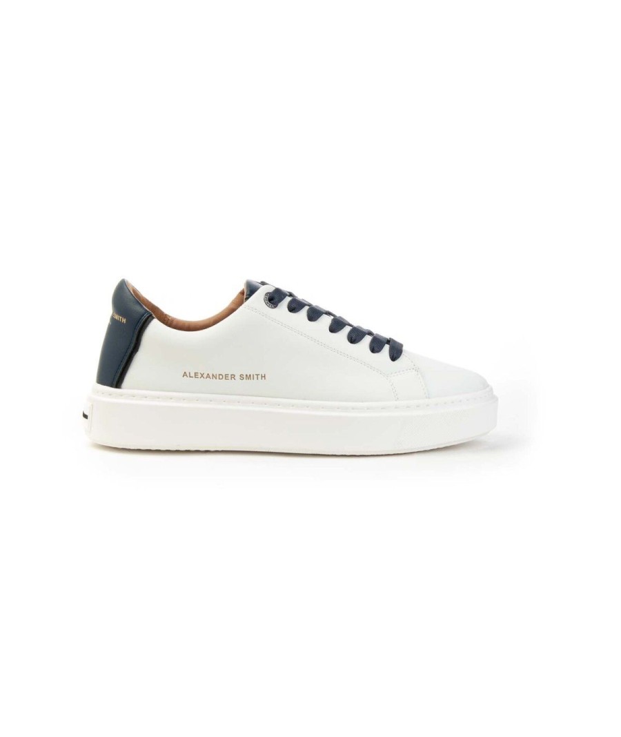 Uomo ALEXANDER SMITH | Alexander Smith London Alayn1U10Wbk Sneakers Man Leone Shoes White/Blue