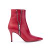 Donna ROBERTO FESTA | Roberto Festa Barcelona Super Zip Stivaletto 90 Leone Shoes Bordo`