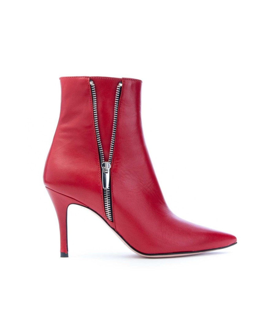 Donna ROBERTO FESTA | Roberto Festa Barcelona Super Zip Stivaletto 90 Leone Shoes Bordo`