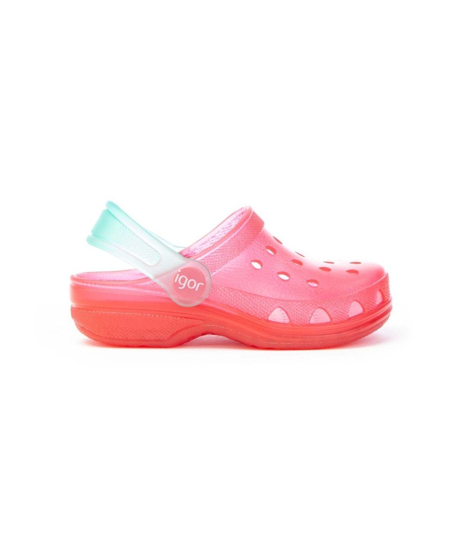 Junior IGOR | Igor Poppy 10116 Sabot Con Cinturino Leone Shoes Fuxia