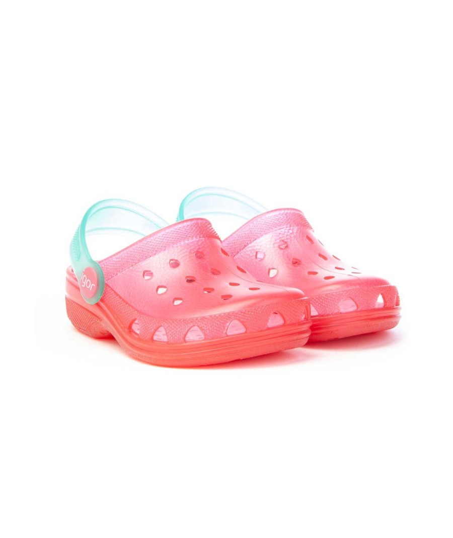 Junior IGOR | Igor Poppy 10116 Sabot Con Cinturino Leone Shoes Fuxia