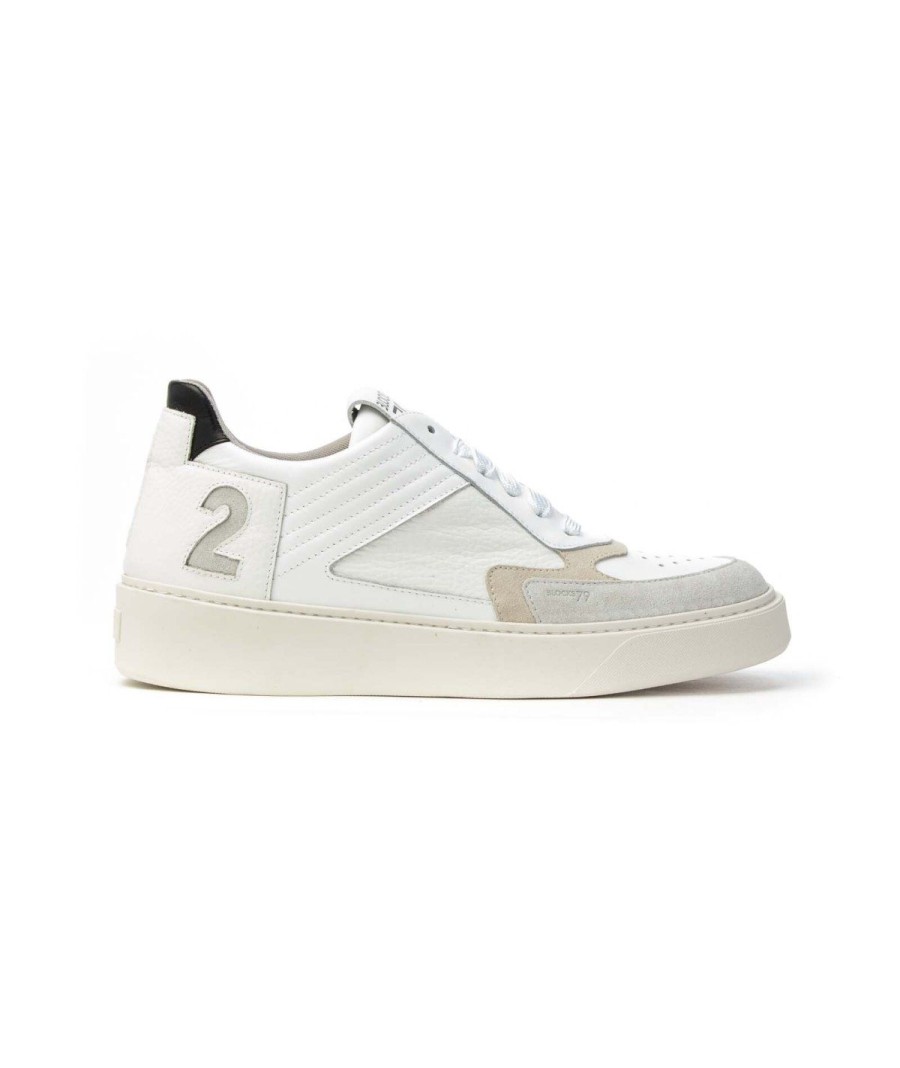 Uomo BLOCKS79 | Blocks 79 Powder 01 Sneakers Lacci Uomo Bianco