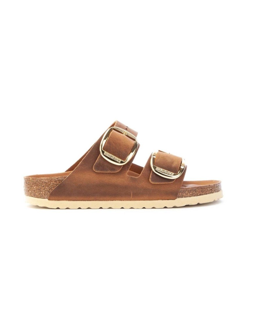 Donna BIRKENSTOCK | Birkenstock Arizona 1011073 Big Buckle Leone Shoes Frosinone Cognac