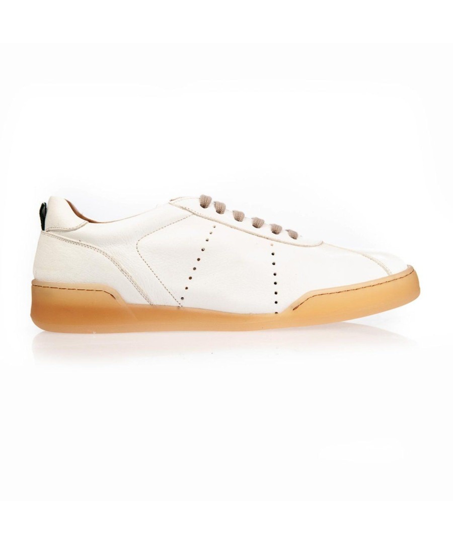 Uomo GREEN GEORGE | Green George 12 Sneaker Lacci F.Do Gomma Bianco