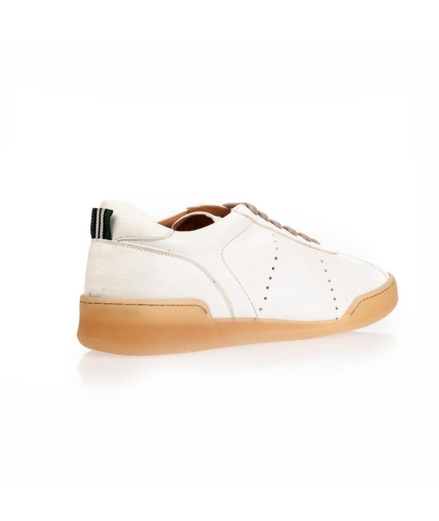 Uomo GREEN GEORGE | Green George 12 Sneaker Lacci F.Do Gomma Bianco