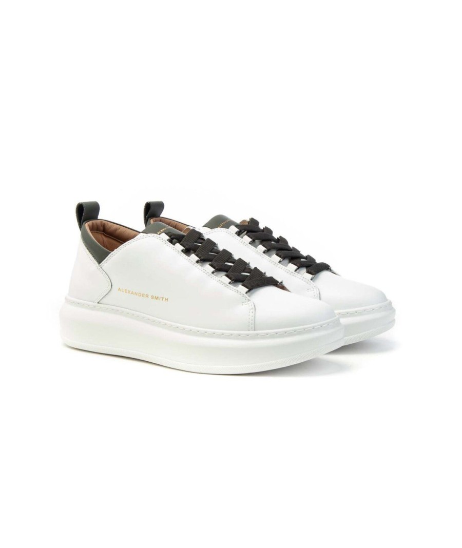 Uomo ALEXANDER SMITH | Alexander Smith Asayw1U Sneakers Uomo Leoneshoes White Grey