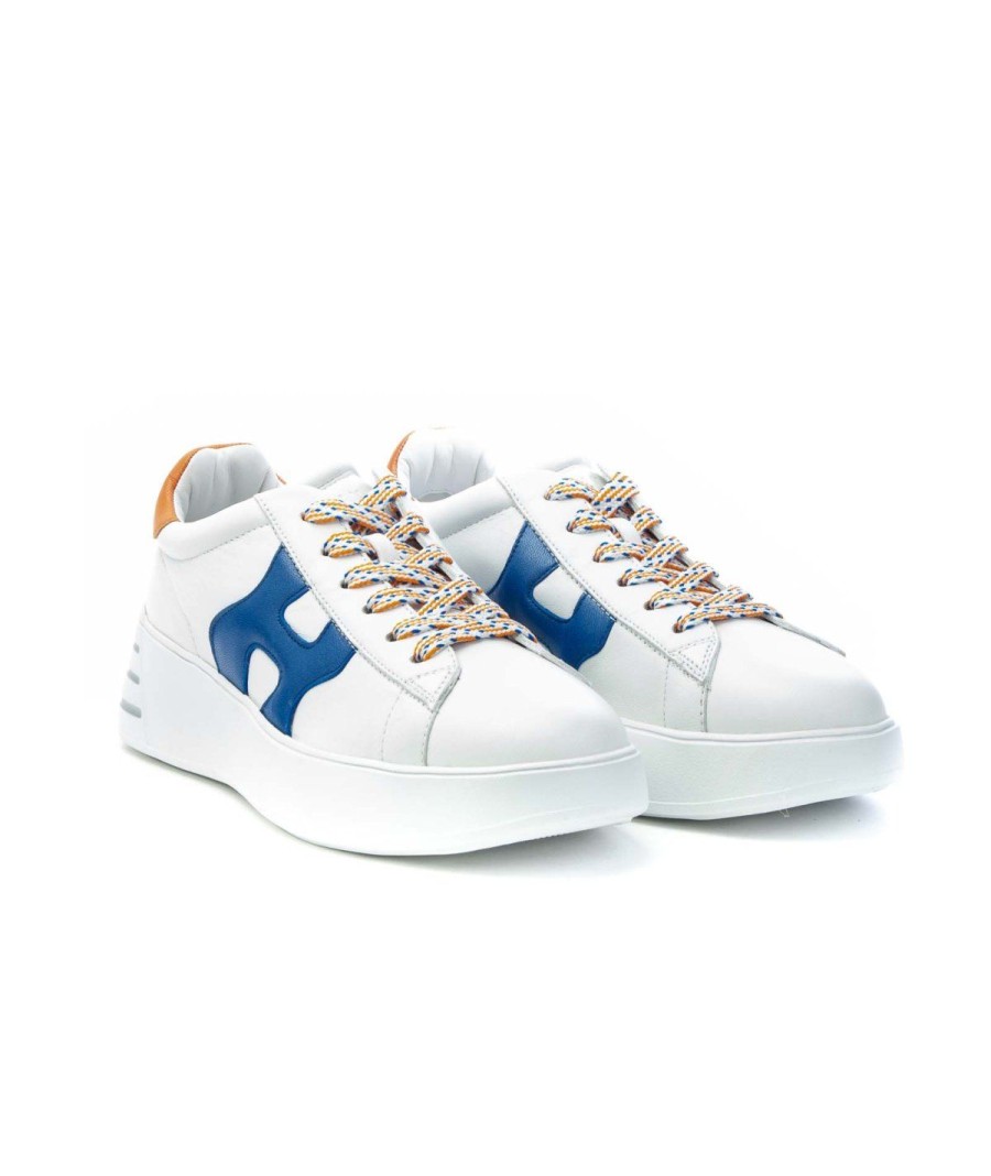 Donna HOGAN | Hogan Hxw5640Dn60Qyp0Uua Rebel Leone Shoes Bianco Blu