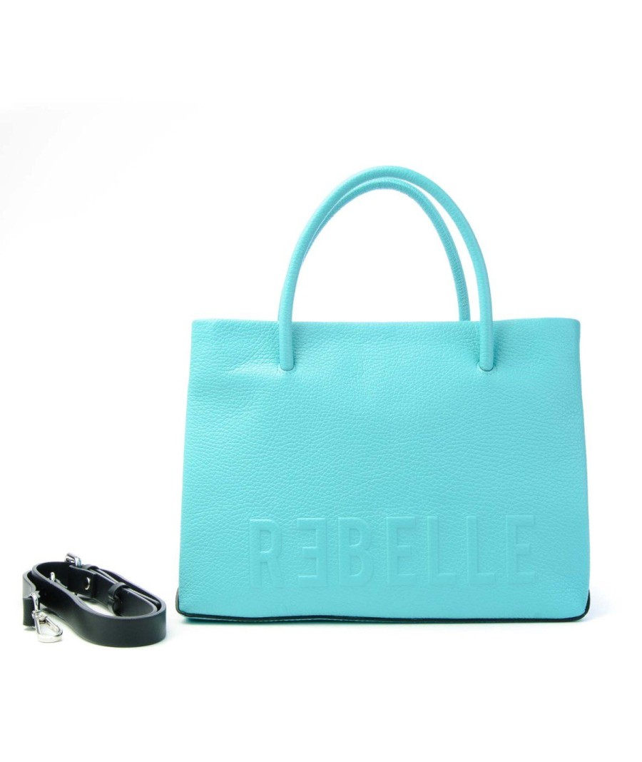 Donna REBELLE | Rebele Borsa Joy Shopping Media 2 Manici Turchese