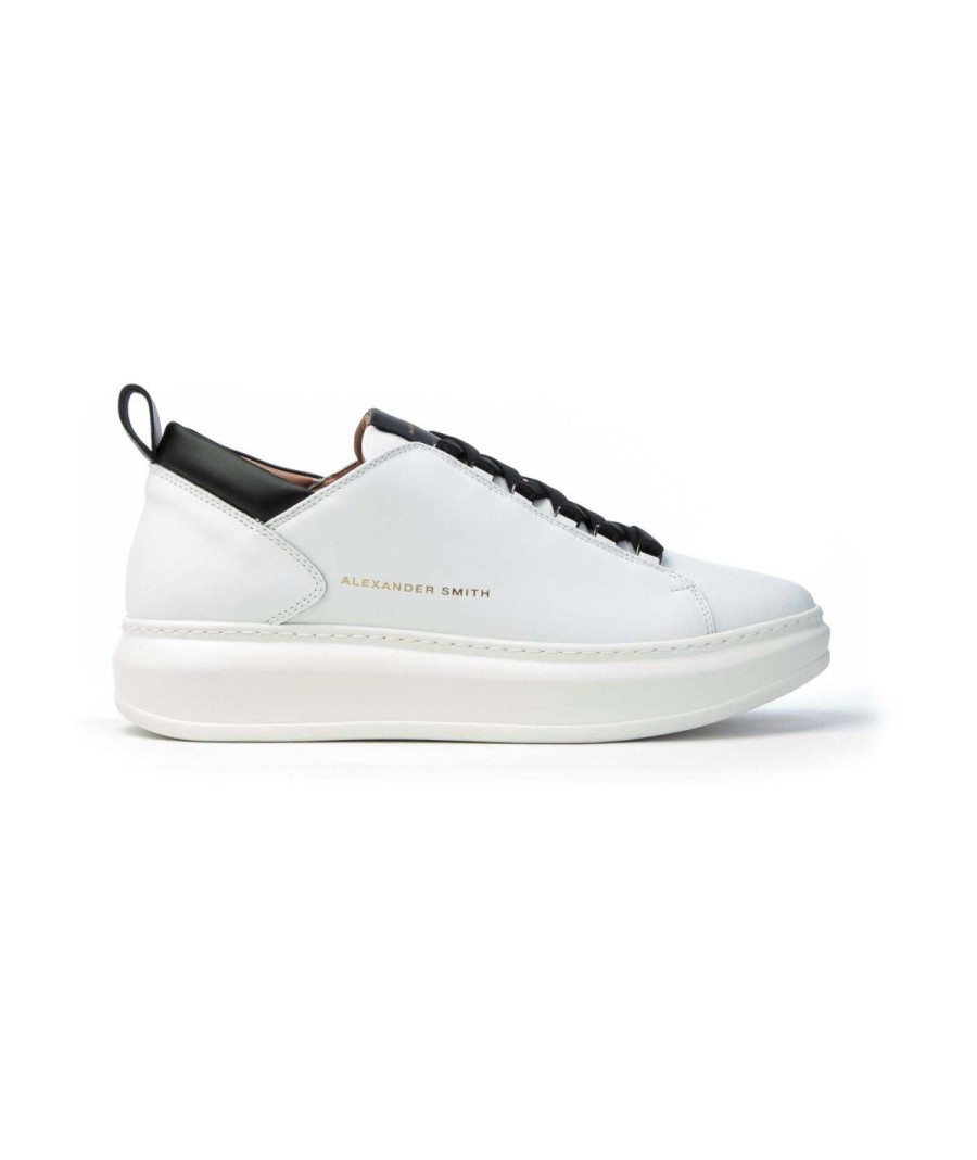 Uomo ALEXANDER SMITH | Alexander Smith Sneakers Avw1U76 Wembley Man White/Black