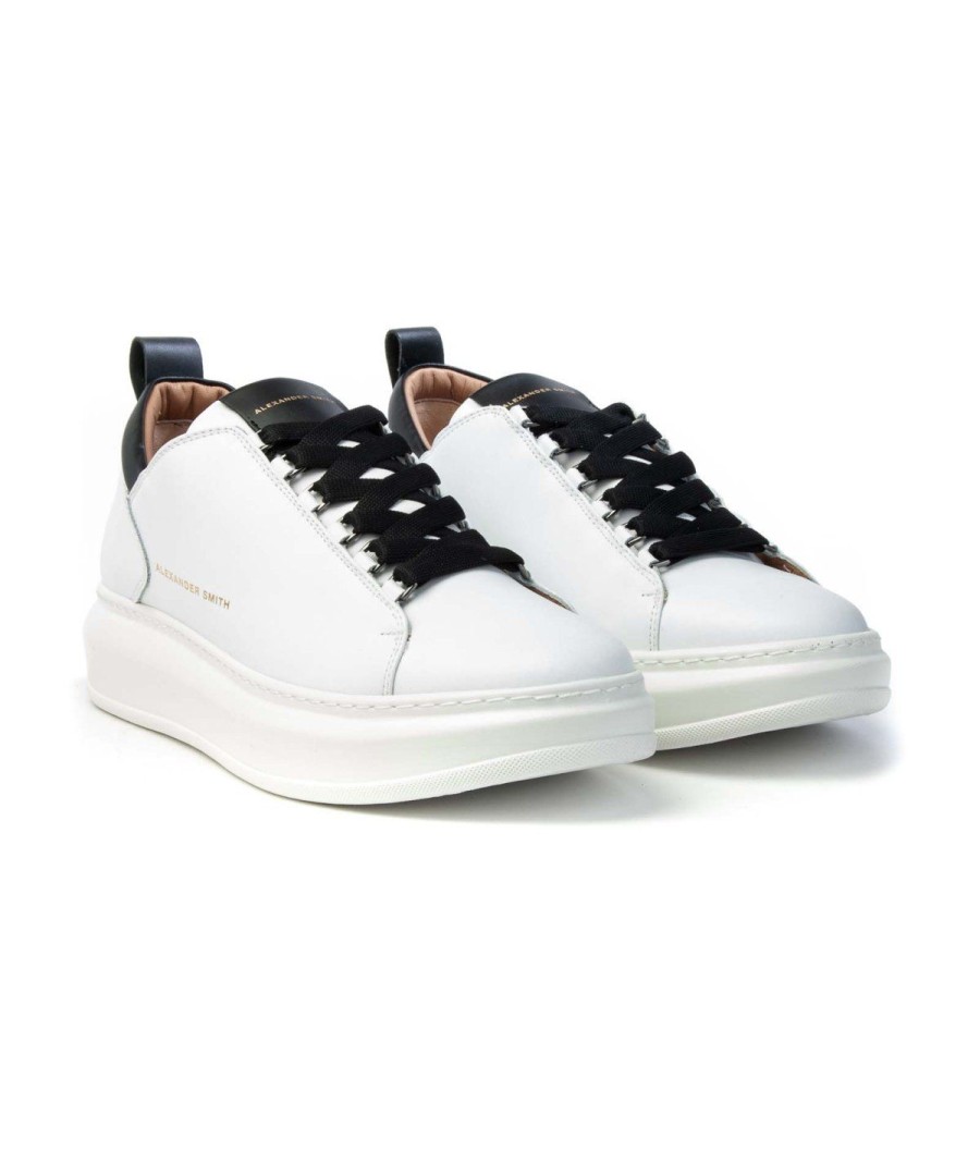 Uomo ALEXANDER SMITH | Alexander Smith Sneakers Avw1U76 Wembley Man White/Black