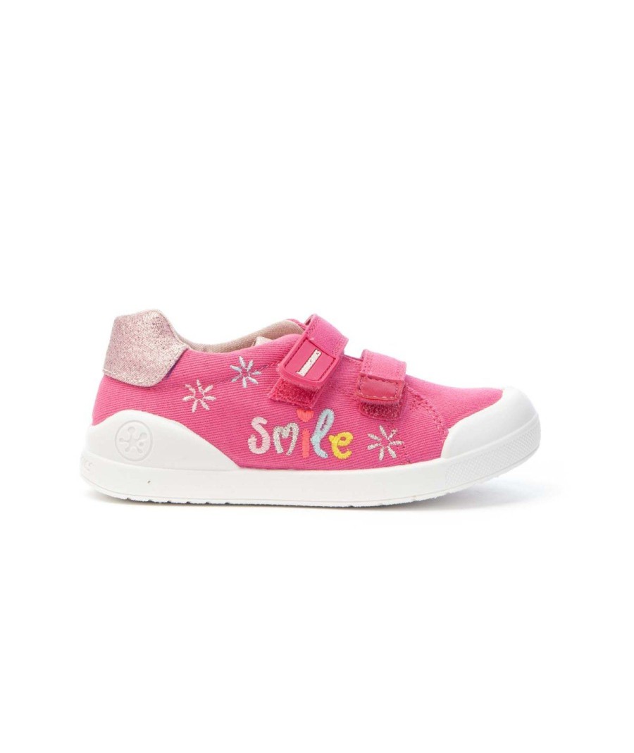 Junior BIOMECANICS | Biomecanics 222273 Sneakers 2 Strappi Leone Shoes Fuxia