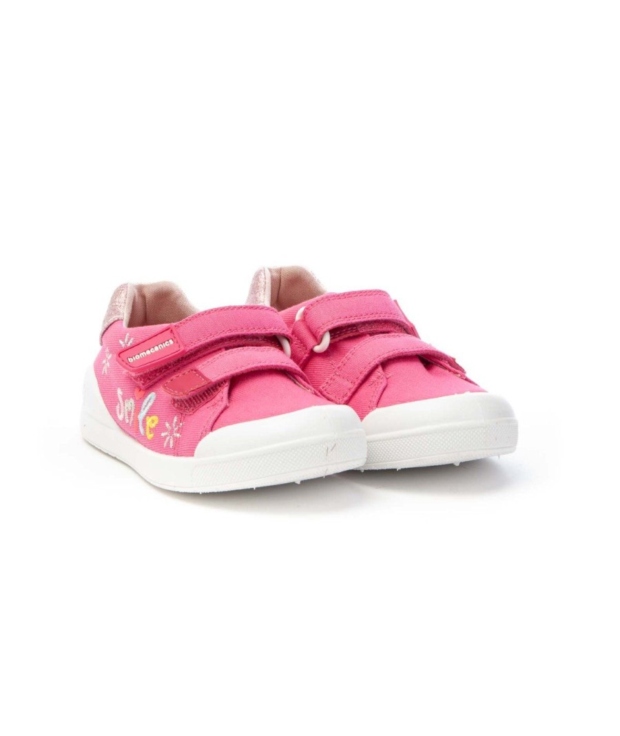 Junior BIOMECANICS | Biomecanics 222273 Sneakers 2 Strappi Leone Shoes Fuxia