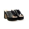 Donna JANET & JANET | Janet & Janet Sandalo Platform Cheyenne Donna Leoneshoes Nero