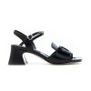 Donna JEANNOT | Jeannot 551 Sandalo Fibbia Tacco 50 Leone Shoes Nero