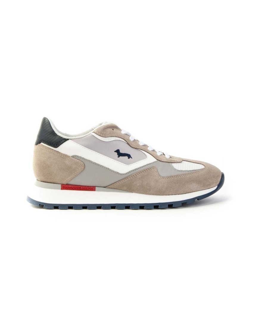 Uomo HARMONT&BLAINE | Harmont & Blaine Efm231.070 Scarpa Sneakers Uomo Beige/Bianco