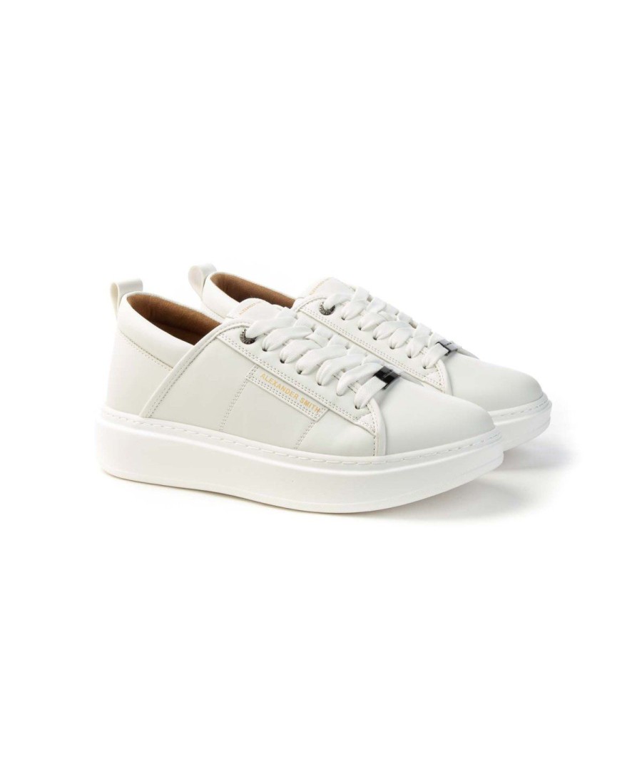 Uomo ALEXANDER SMITH | Alexander Smith Aeazewm7012Twt Sneakers Man Leone Shoes Frosinone White