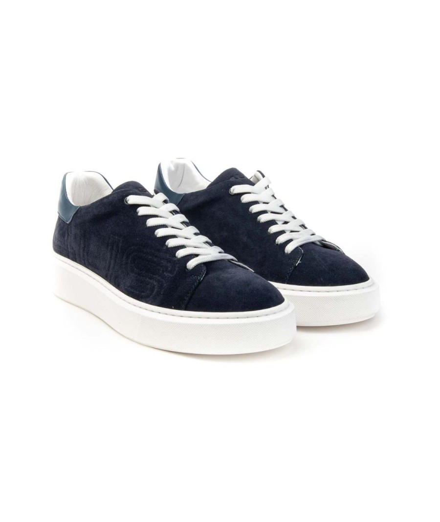 Uomo PACIOTTI 4US | Cesare Paciotti 4Us Uomoscarpe Sneakers Dean 200 Leoneshoes Navy