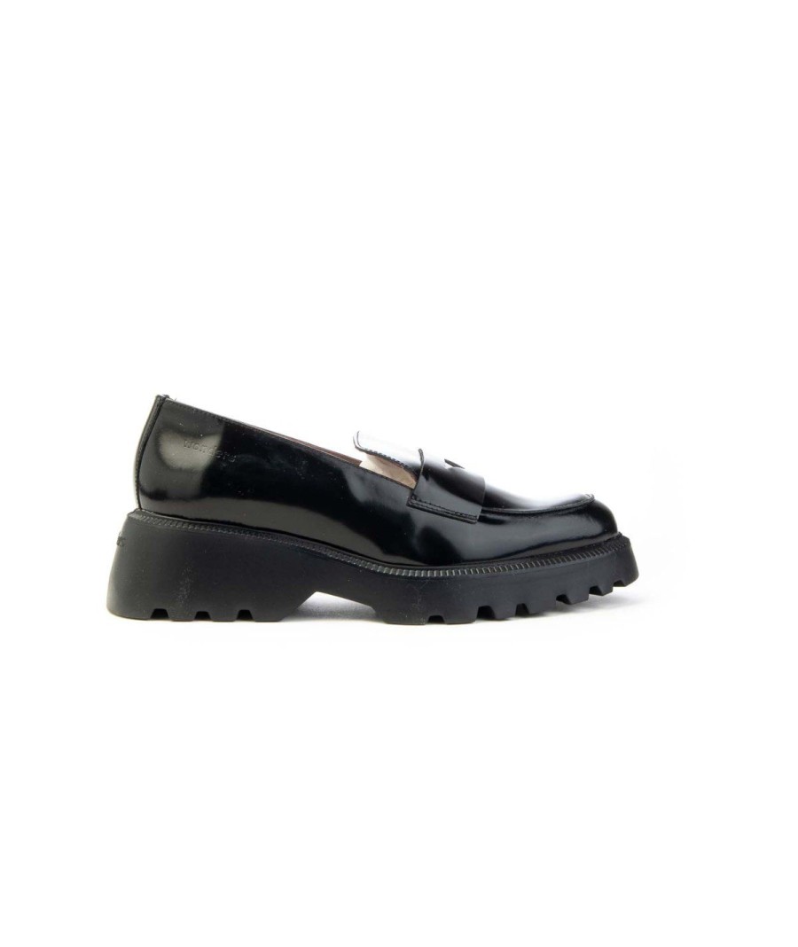 Donna WONDERS | Wonders C-7202 Mocassino Devina Donna Leone Shoes Frosinone Nero