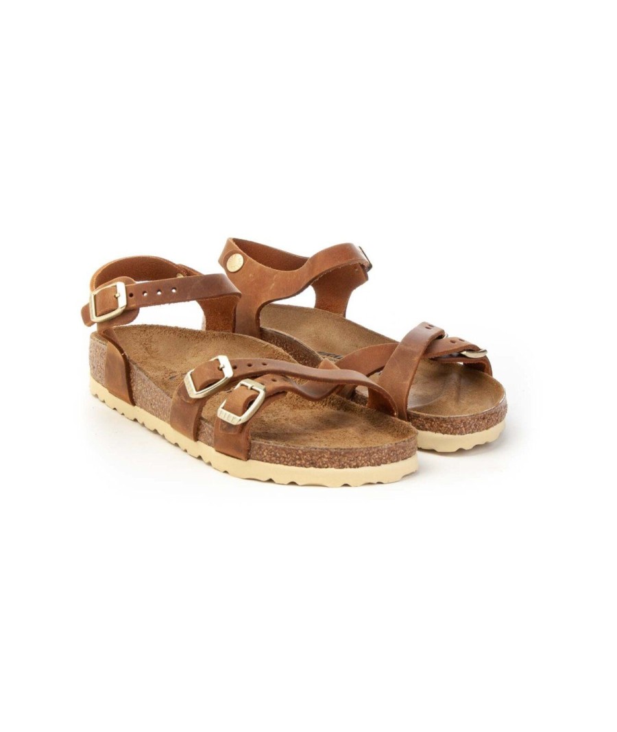 Donna BIRKENSTOCK | Birkenstock Kumba 1021489 Sandali Leone Shoes Frosinone Cognac