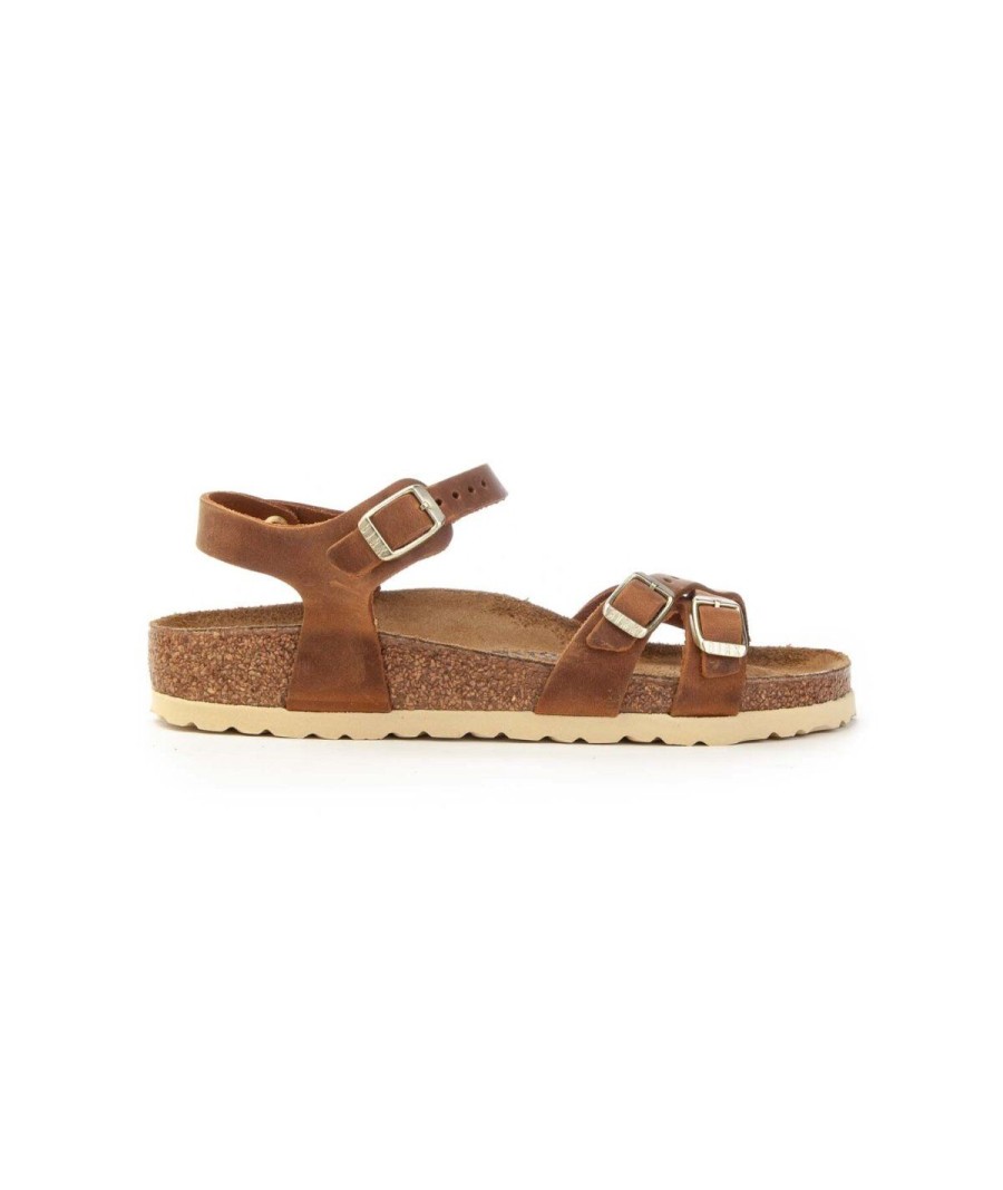 Donna BIRKENSTOCK | Birkenstock Kumba 1021489 Sandali Leone Shoes Frosinone Cognac