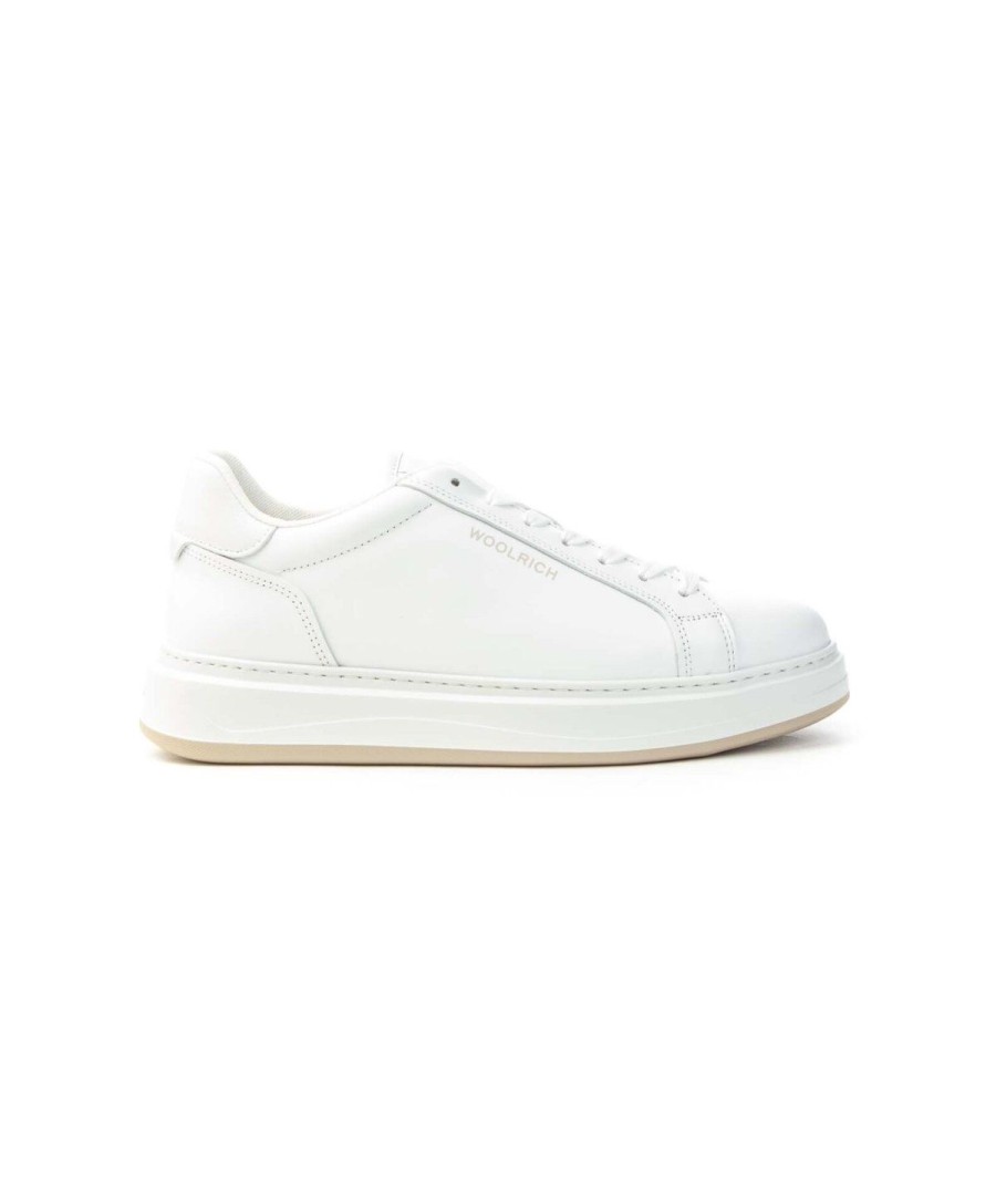 Uomo WOOLRICH | Woolrich Wfm241.010. Sneakers Uomo Leone Shoes Frosinone Bianco