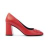 Donna PREZIOSO | Prezioso 2487 Decolte Nappa Tacco 60 Leone Shoes Rosso