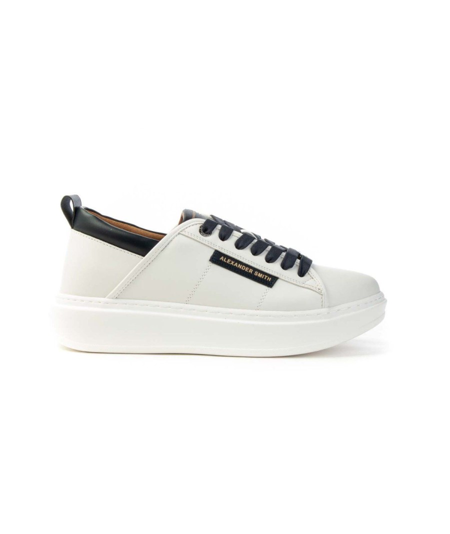 Uomo ALEXANDER SMITH | Alexander Smith Aeazewm7010Wbl Sneaker Man Leone Shoes Frosinone White/Blue