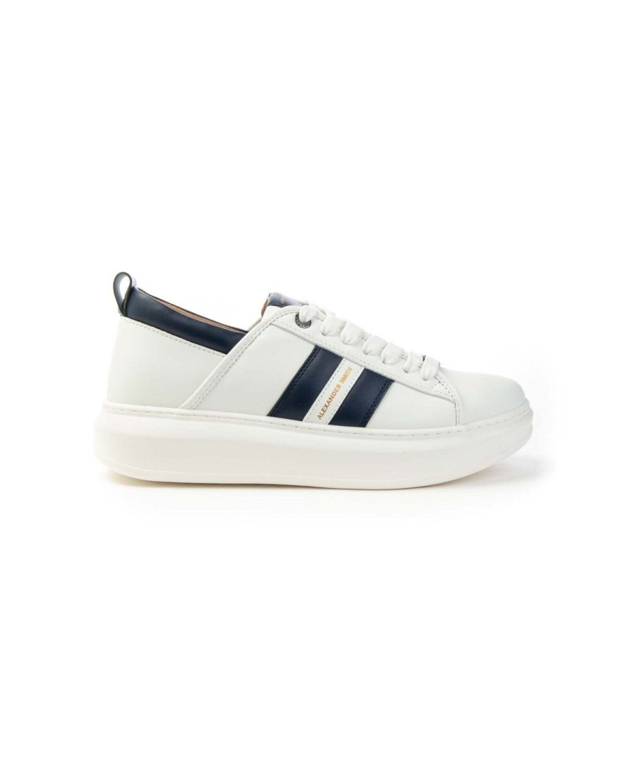 Uomo ALEXANDER SMITH | Alexander Smith Aeawwau20Wbl Sneakers Man Leone Shoes Frosinone White/Blue