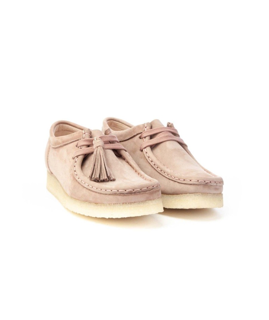 Donna CLARKS | Clarks 165558 Wallabee Woman Blush Leone Shoes Pink