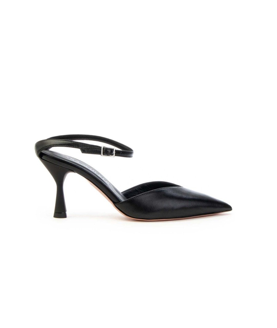 Donna SARA SCHEKER | Sara Scheker Mule 446 Nappa Donna Leoneshoes Frosinone Nero