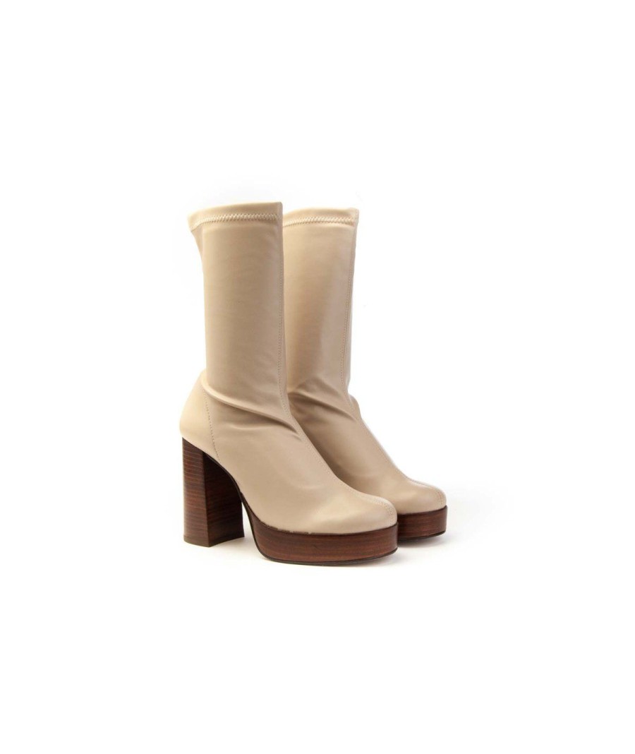 Donna ANGEL ALARCON | Angel Alarcon 23610-922B Anderson Ankle Boots Leone Shoes Frosinone Beige