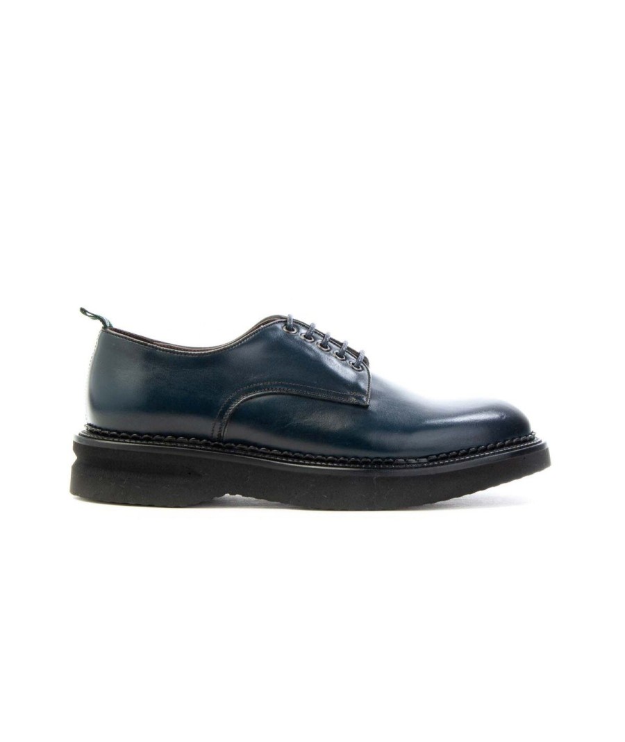 Uomo GREEN GEORGE | Green George 2055 Derby Lacci Uomo Man Blu