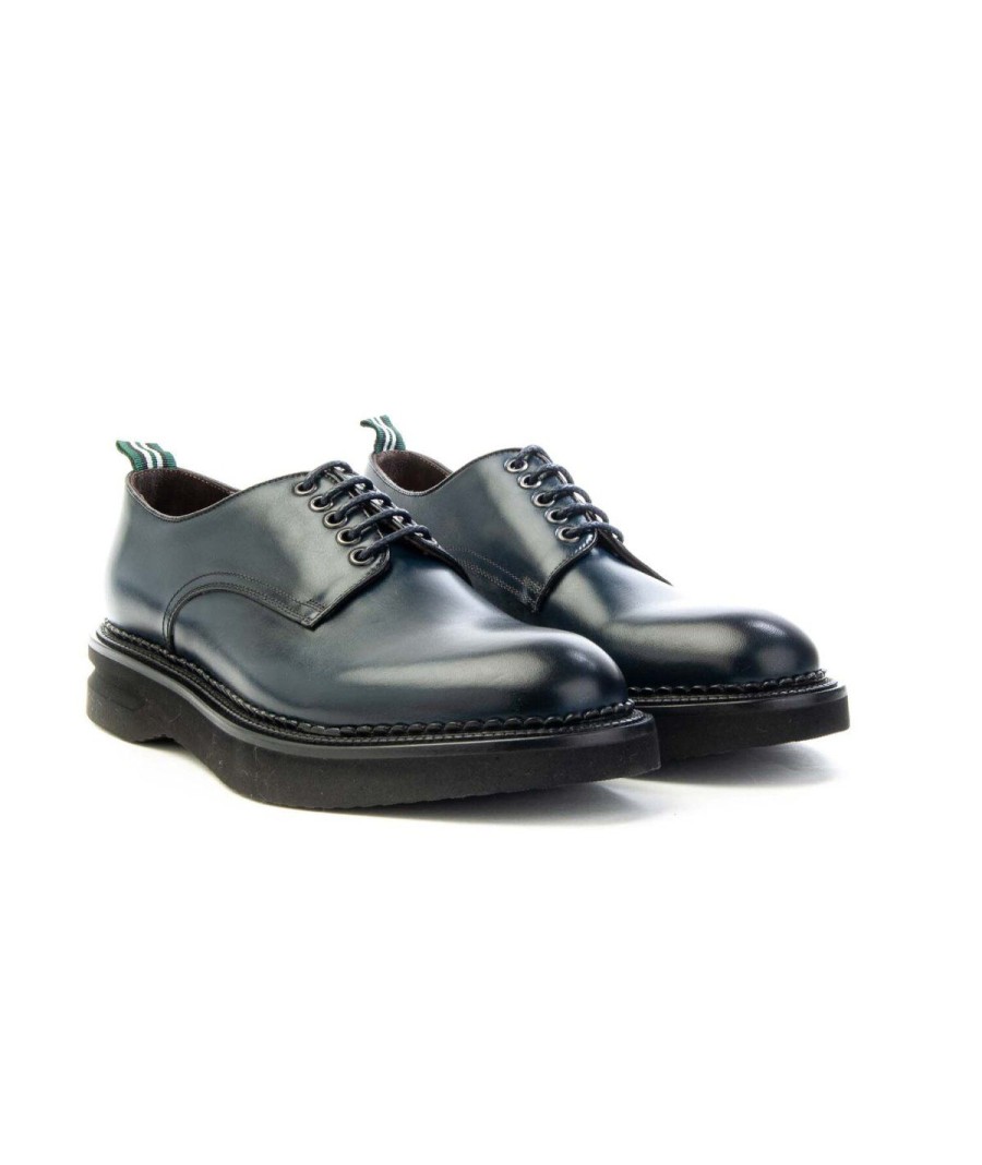 Uomo GREEN GEORGE | Green George 2055 Derby Lacci Uomo Man Blu