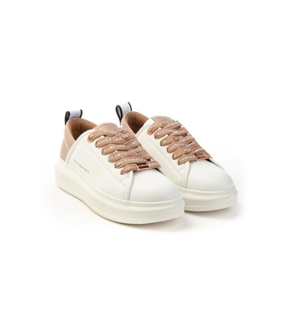 Donna ALEXANDER SMITH | Alexander Smith Aeawecd10Wnu Sneakers Woman Leone Shoes Frosinone White/Nude