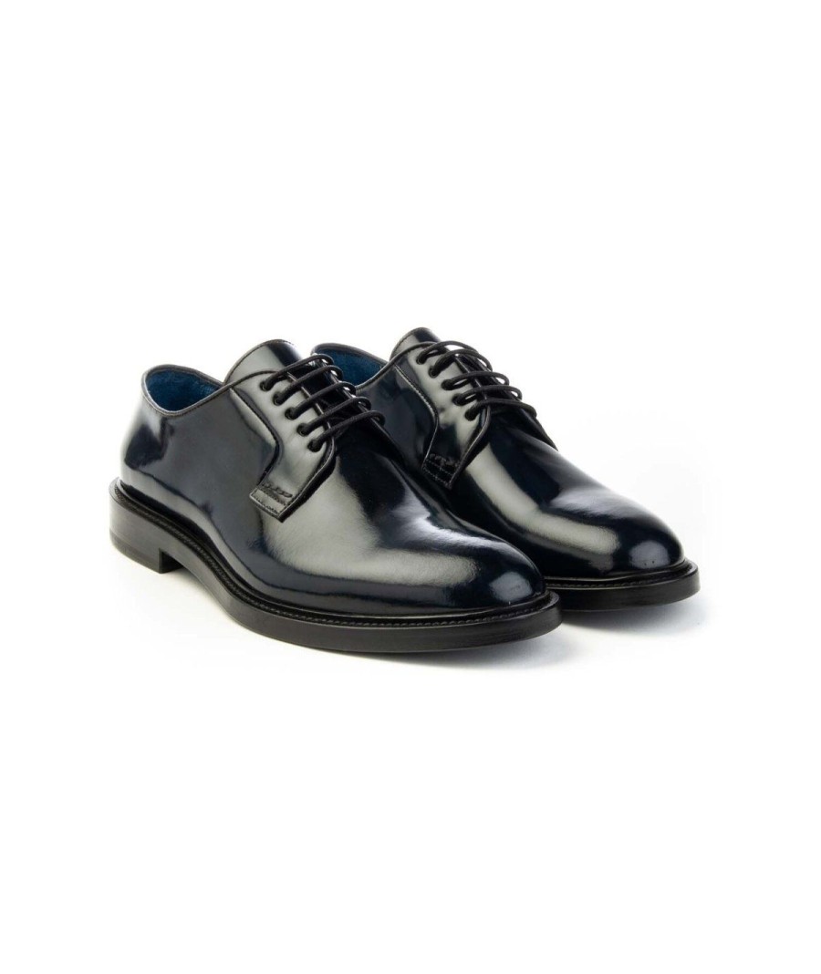 Uomo BRECOS | Brecos 8203 Derby Lacci Uomo Leone Shoes Frosinone Blu