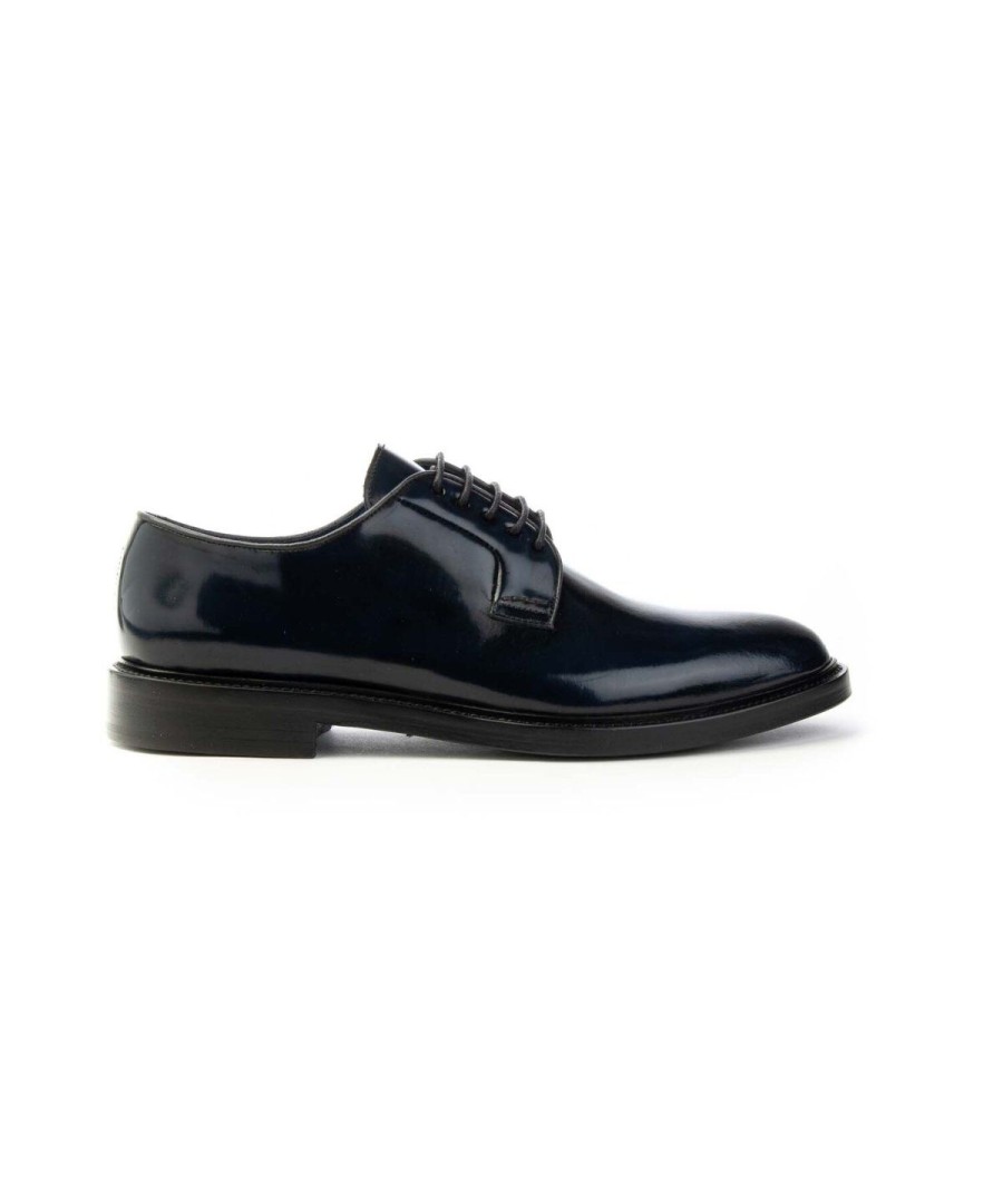 Uomo BRECOS | Brecos 8203 Derby Lacci Uomo Leone Shoes Frosinone Blu