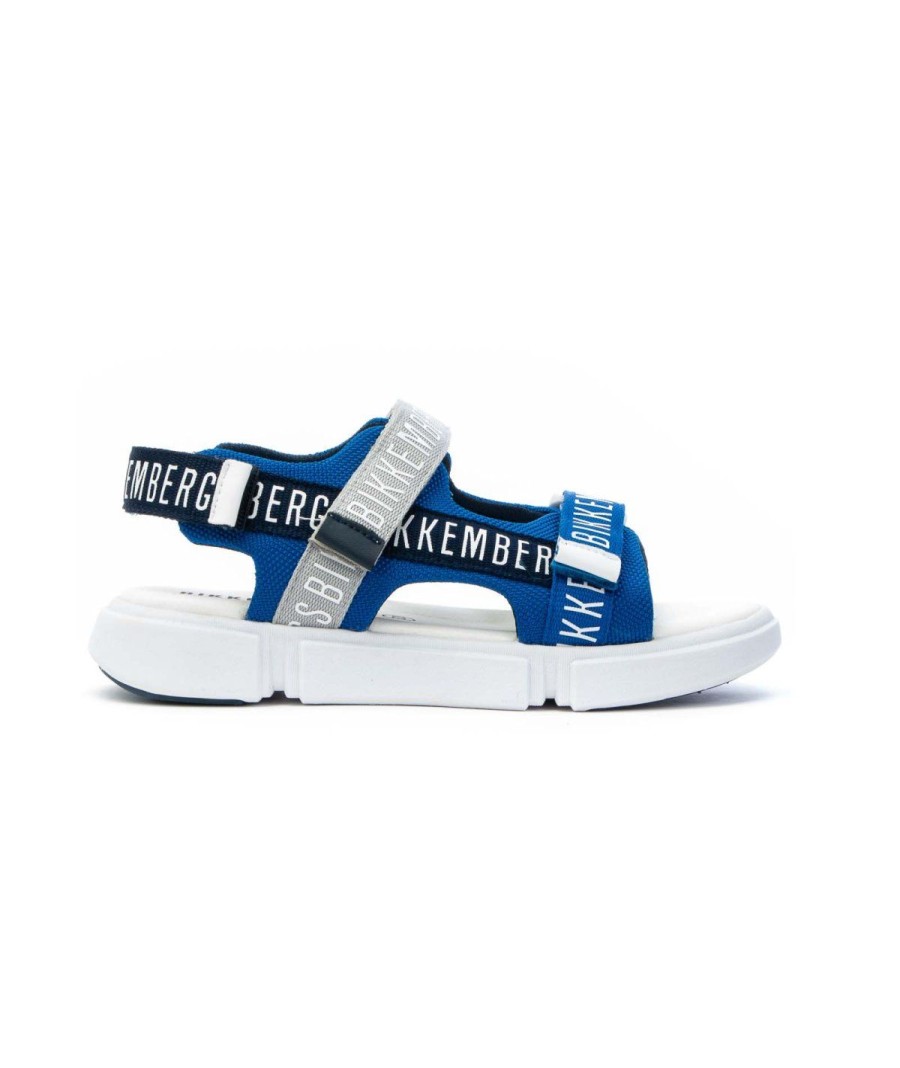 Junior BIKKEMBERGS | Bikkembergs K3B2-20877-0034Y161 Sandalo Junior Leone Shoes Royal Blu