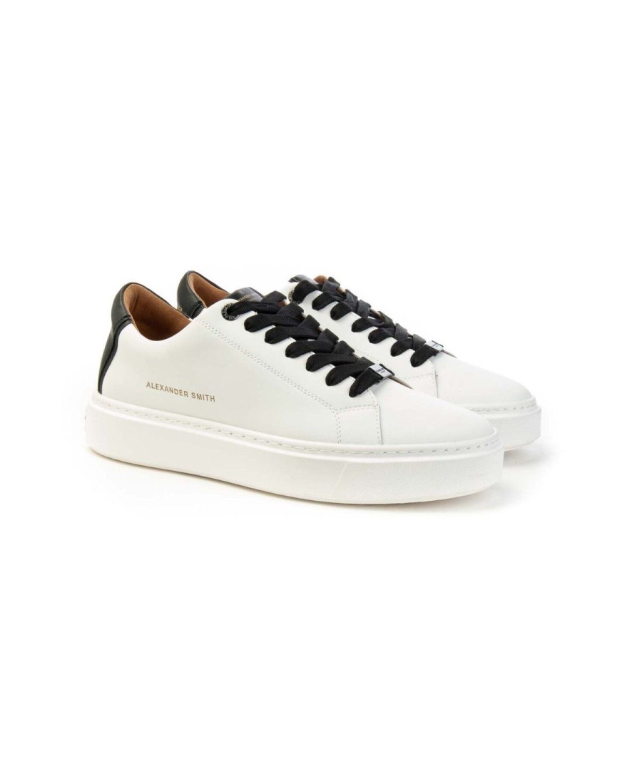 Uomo ALEXANDER SMITH | Alexander Smith London Man Alayn1U10Wbk Sneakers Leone Shoes White/Black