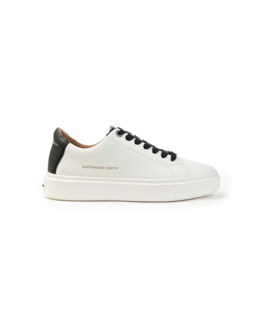 Uomo ALEXANDER SMITH | Alexander Smith London Man Alayn1U10Wbk Sneakers Leone Shoes White/Black