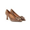 Donna FESTA | Roberto Festa Lilly Decolte`Camoscio E Accessorio Bijoux Leone Shoes Taupe