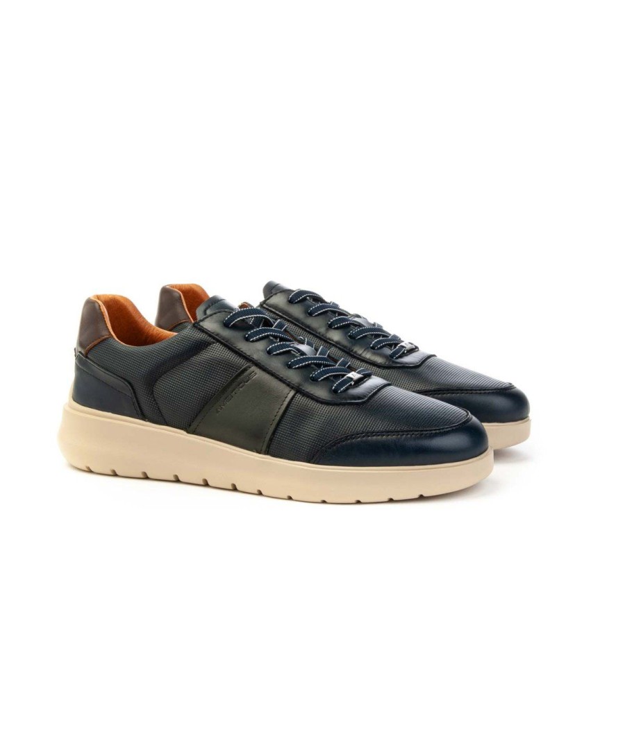 Uomo AMBITIOUS | Ambitiuos 13115 Sneakers Fondo Over Uomo Leone Shoes Frosinone Navy/Kaky