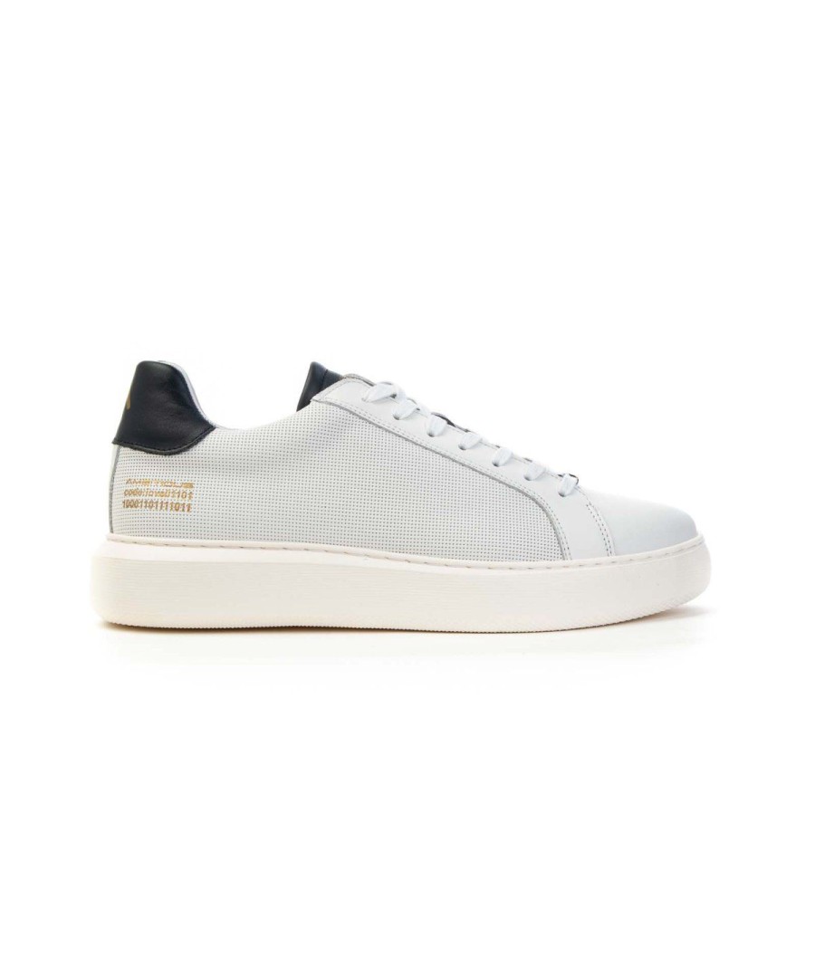 Uomo AMBITIOUS | Ambitious Sneakers 10634A-4838Am.2 Eclipse Man Leone Shoes White/Navy