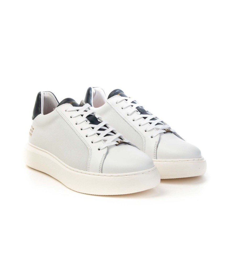 Uomo AMBITIOUS | Ambitious Sneakers 10634A-4838Am.2 Eclipse Man Leone Shoes White/Navy